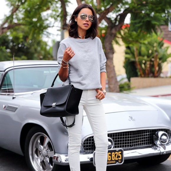 Celine Handbags - AUTHENTIC CELINE • Small Black Trapeze